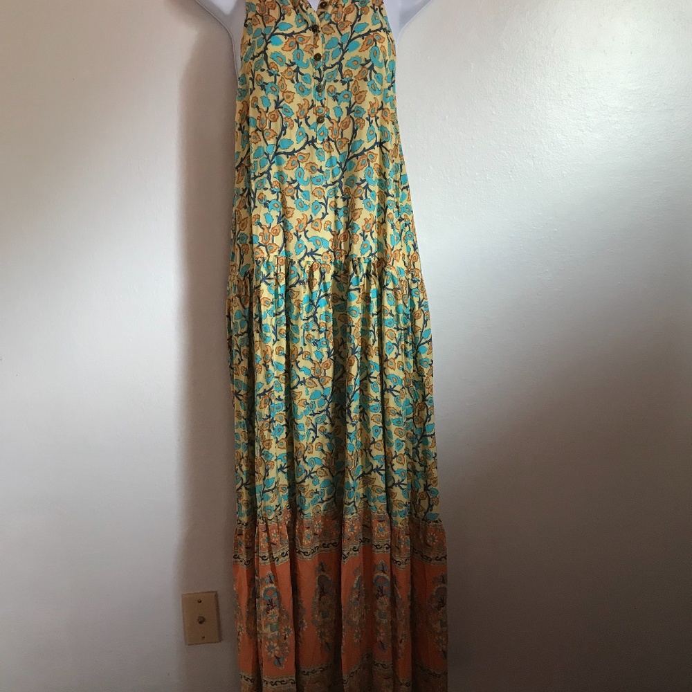 Lin Jia & Shop-Boho High Low Midi Dress-Small